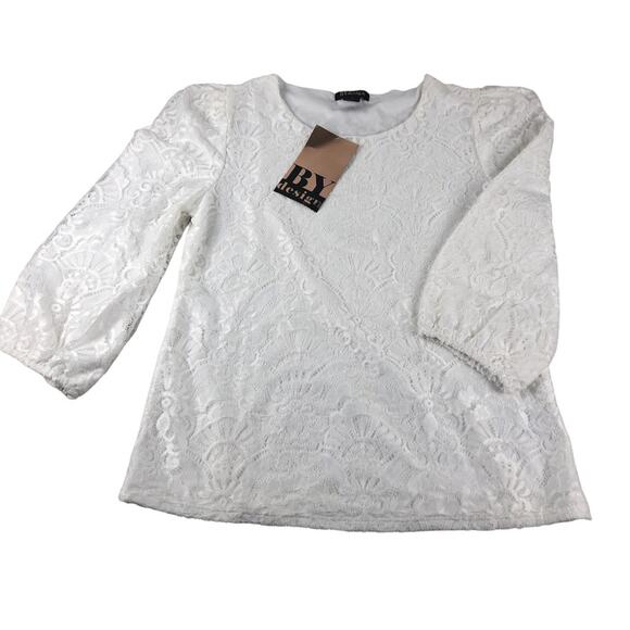 Lace floral lined blouse by design small - Picture 5 of 10